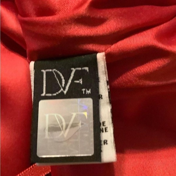 Diane Von Furstenberg DVF Jori Dress Poppy Red Ruched Career Event - Picture 3 of 8